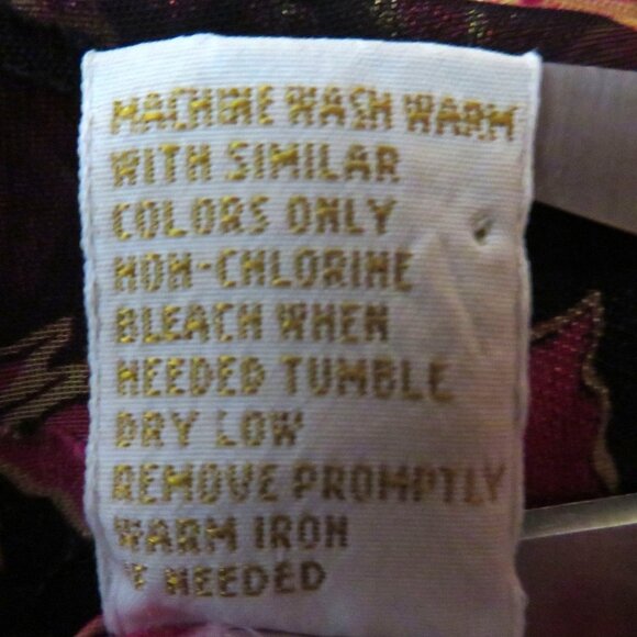 Vintage Victorias Secret Gold Label Sheer Brocade Floral Nightgown Size Small - Picture 12 of 12